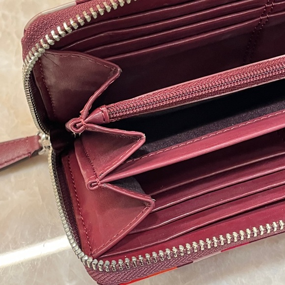 NWOT Coach Park Split C Print Accordion Zip Wallet - Picture 7 of 11